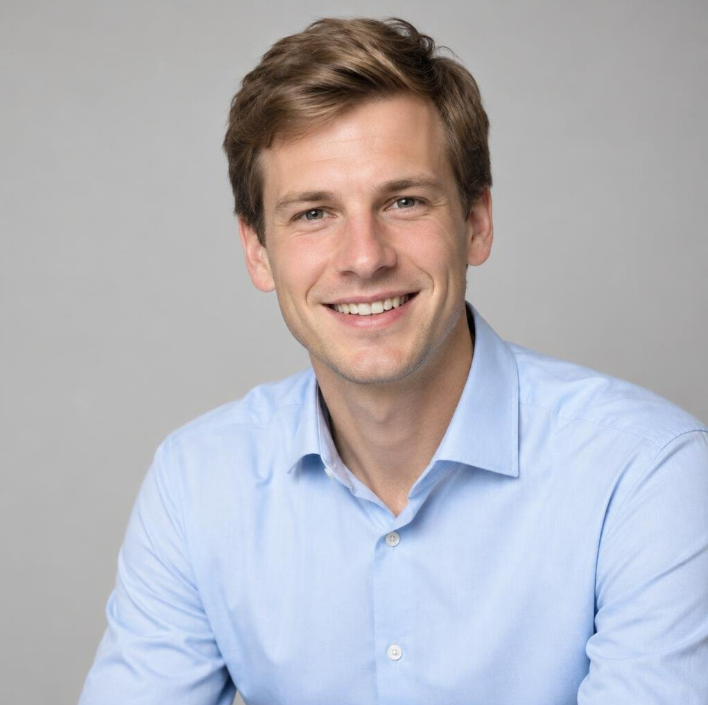 Portrait of a young man in a shirt