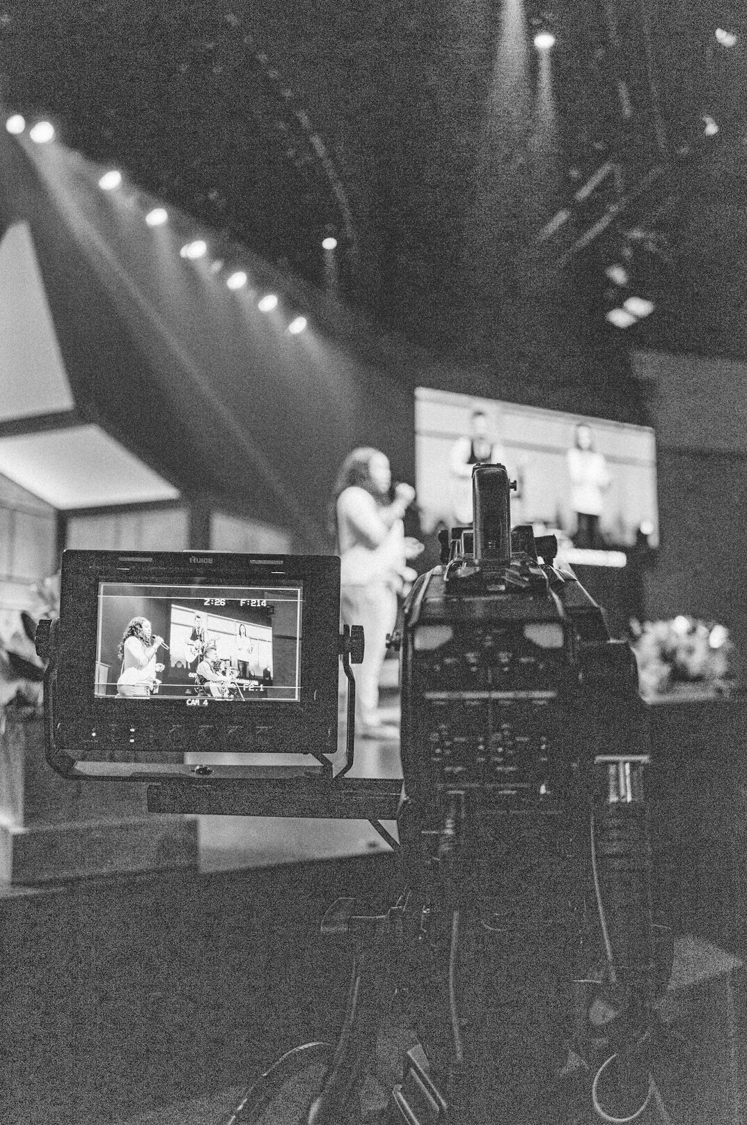 modern digital tv studio